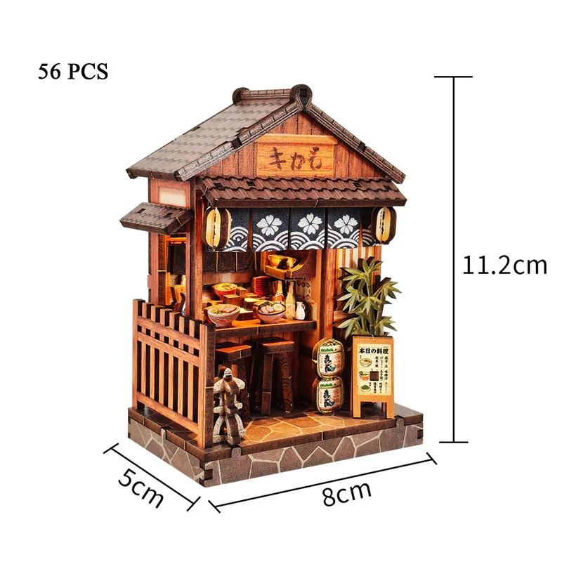 Japanese Lighting Decor - 2027 DIY 나무 미니 카사 일본식