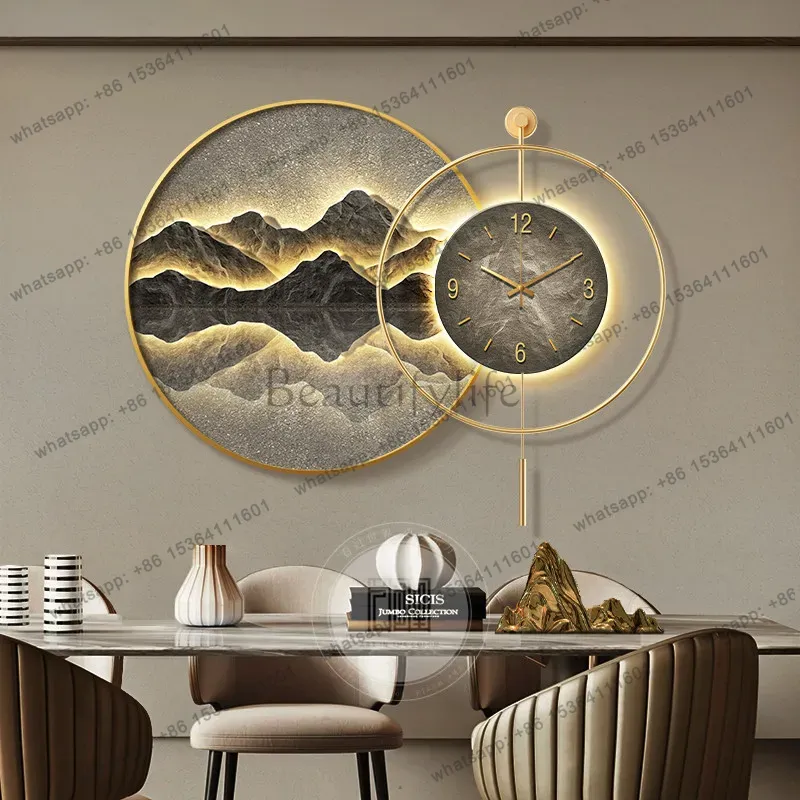 Lighting Home Decor Wall Clocks - YJ 식탁 장식용 그림, 고급스러운 거실