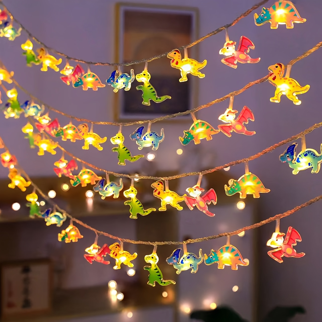 Lighting Decor For Diwali - 1.5/3M LED 공룡 모양 스트링 조명