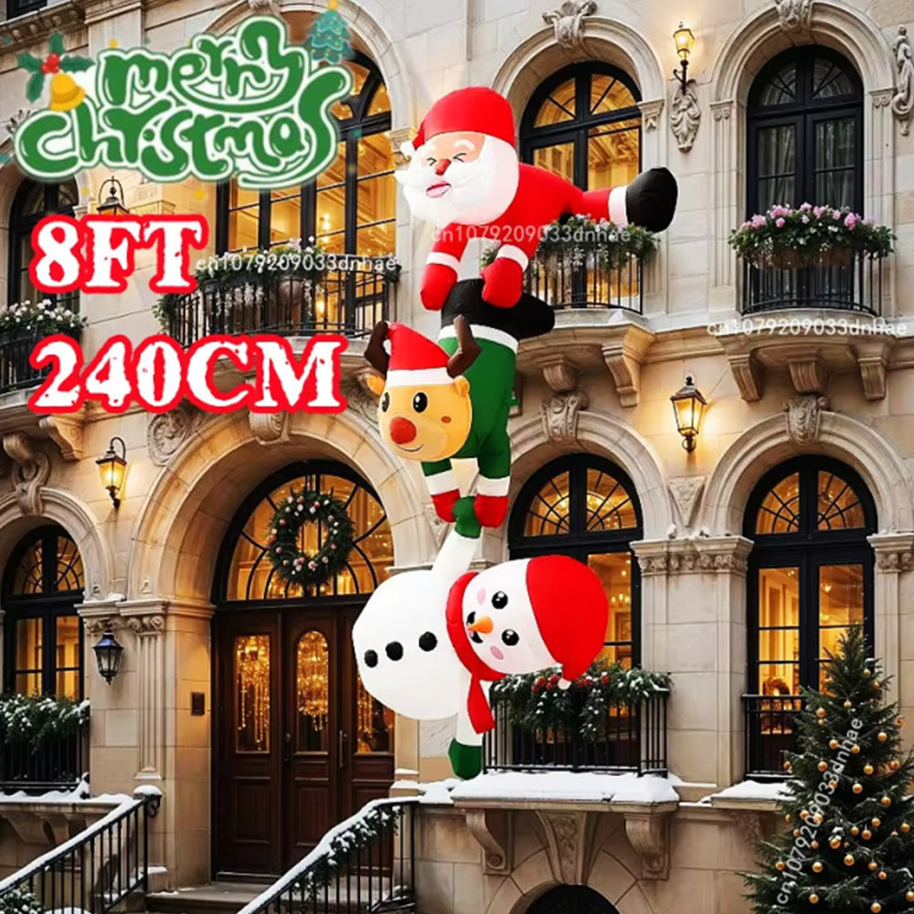 Santa'S Elves Holiday Lighting & Decor Llc - 2.4m 크기의 LED 조명이 달린 크리스마스