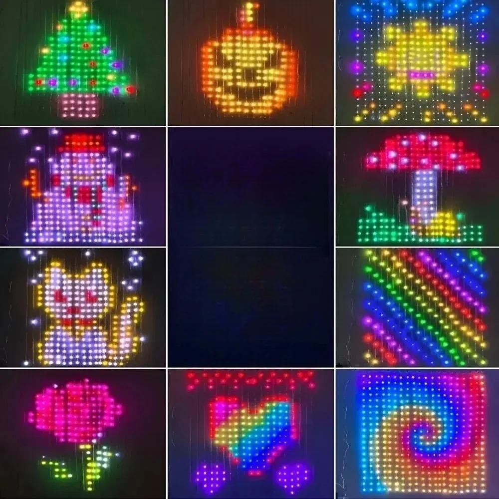 야외용 LED 픽셀 커튼 조명 블루투스 앱 스마트 RG - Garden Lighting Decor 리뷰 및 가격
