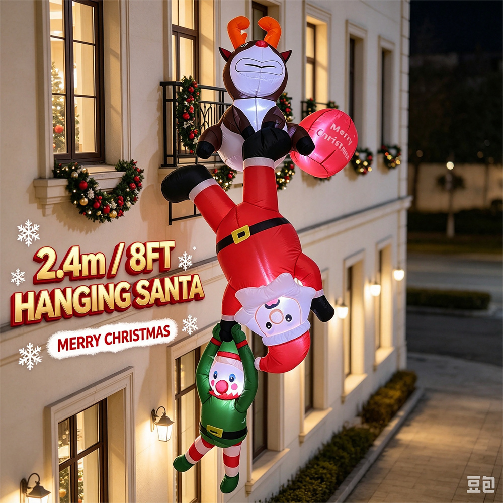 7.9피트 크리스마스 장식용 풍선 산타, 순록, 엘프, - Santa'S Elves Holiday Lighting & Decor Llc 리뷰 및 가격
