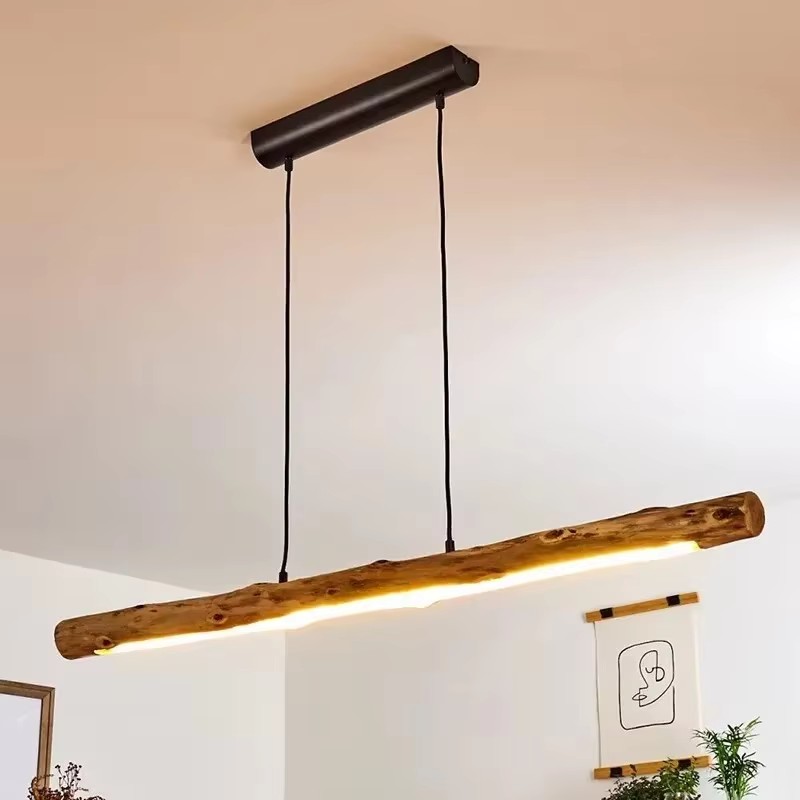 일본풍 레트로 우드 크리에이티브 LED 펜던트 조명 - - Japanese Lighting Decor 리뷰 및 가격