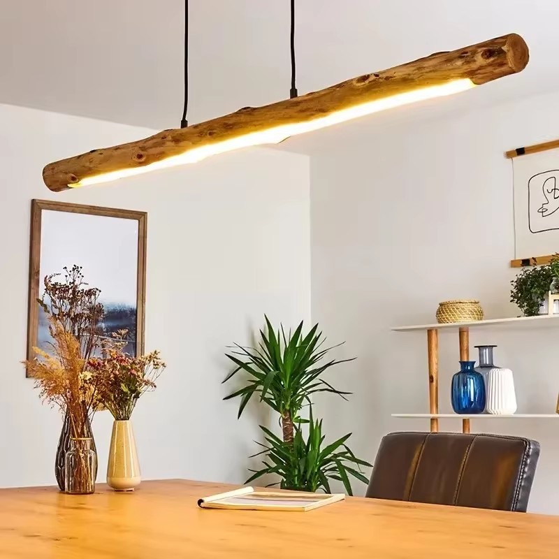 일본풍 레트로 우드 크리에이티브 LED 펜던트 조명 - - Japanese Lighting Decor 리뷰 및 가격