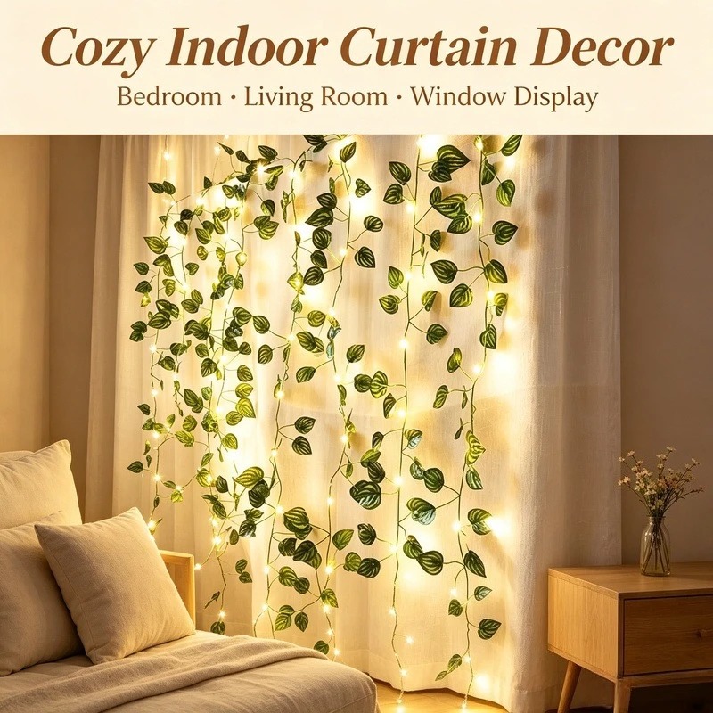 2M 인조 잎 LED 스트링 라이트, 20개 LED 배 - Garden Lighting Decor 리뷰 및 가격