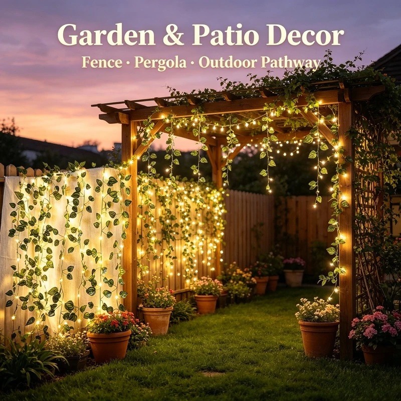 2M 인조 잎 LED 스트링 라이트, 20개 LED 배 - Garden Lighting Decor 리뷰 및 가격