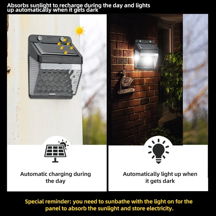 LED 태양광 조명 PIR 모션 센서 벽등 야외 태양광 - Garden Lighting Decor 리뷰 및 가격