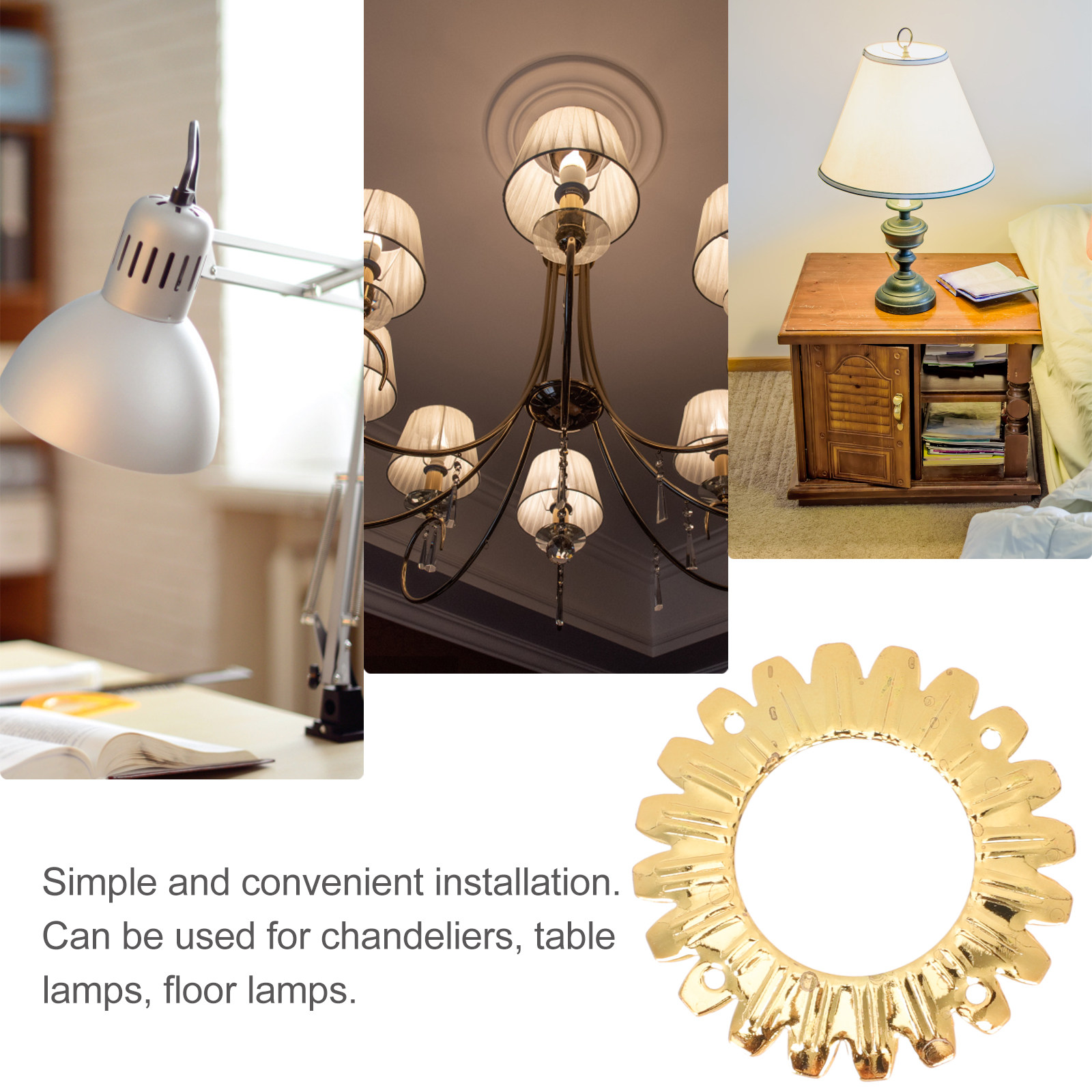 정교하게 제작된 12개의 철제 램프 링 세트. 샹들리에 - Decor Lighting Floor Lamps 리뷰 및 가격