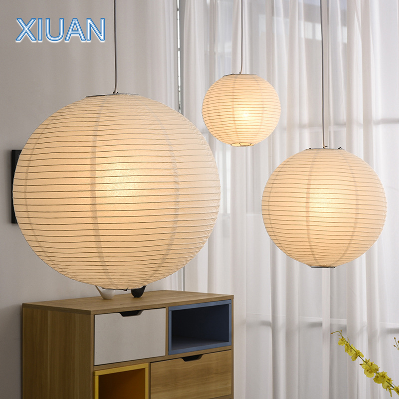 일본식 구형 원형 볼 펜던트 램프, LED E27 종이 - Japanese Lighting Decor 리뷰 및 가격