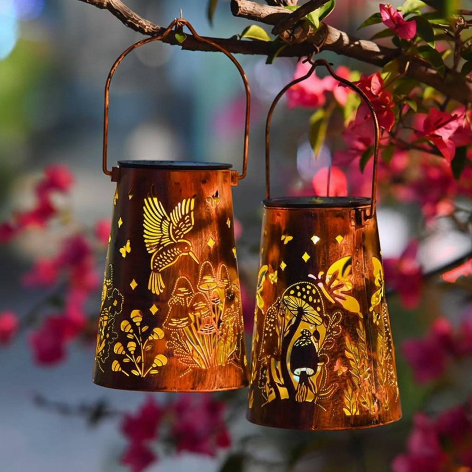 꽃무늬 정원 랜턴 패턴 정원 조명기 자동 켜짐/꺼짐 기 - Garden Lighting Decor 리뷰 및 가격