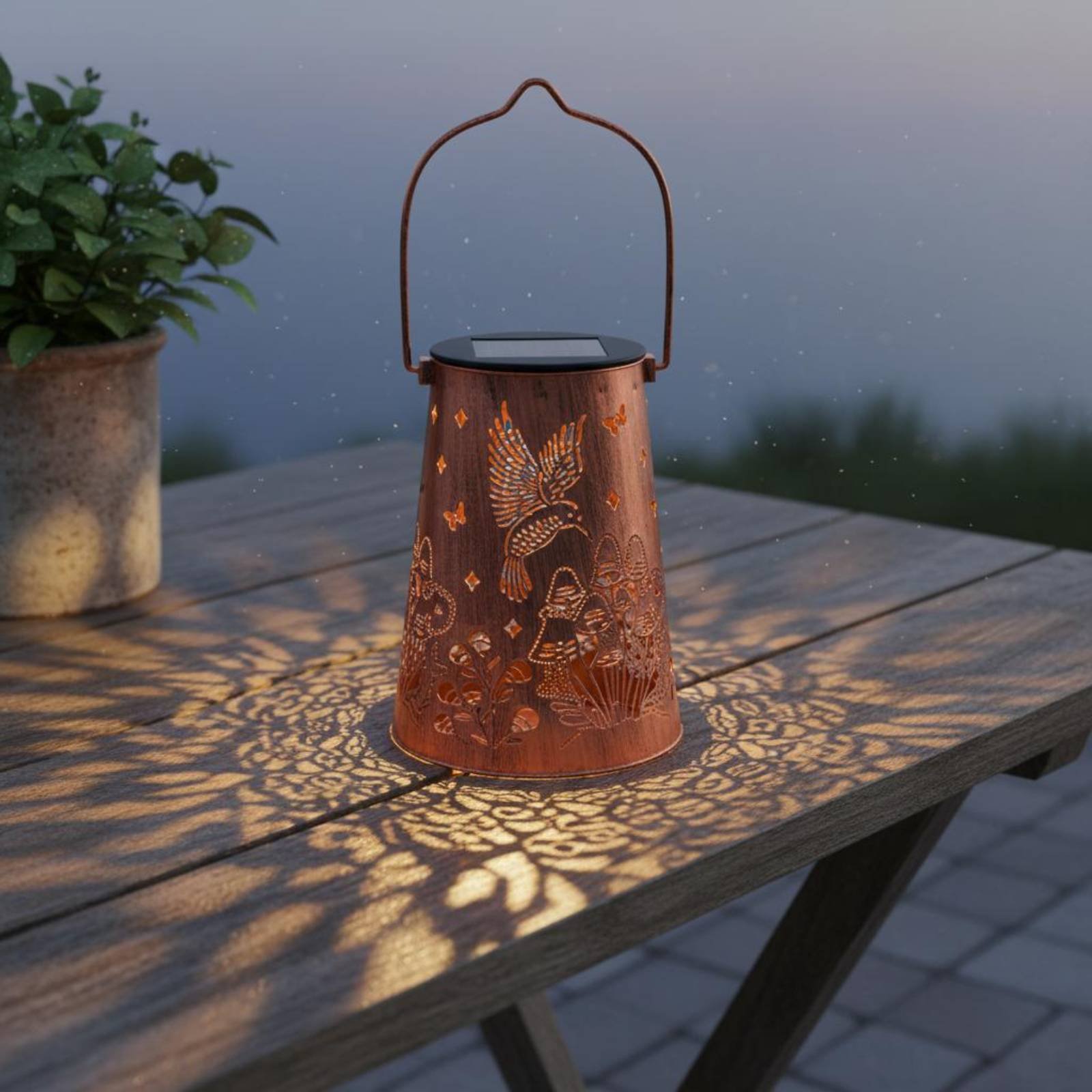 꽃무늬 정원 랜턴 패턴 정원 조명기 자동 켜짐/꺼짐 기 - Garden Lighting Decor 리뷰 및 가격