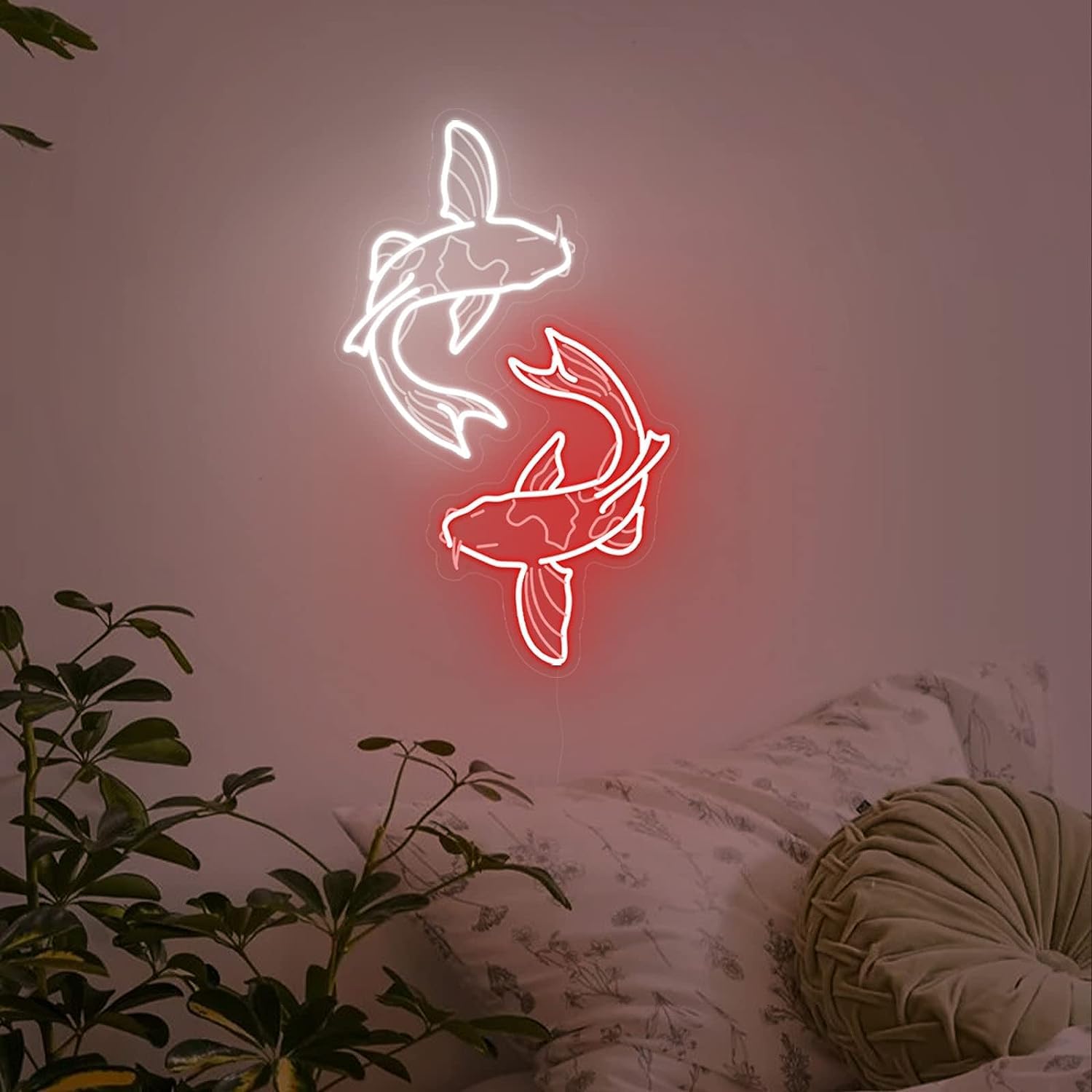 코이 물고기 네온사인 USB LED 네온 조명 거실 침 - Japanese Lighting Decor 리뷰 및 가격