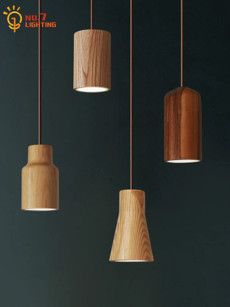 일본 디자인 미니멀리스트 나무 펜던트 조명 LED E2 - Japanese Lighting Decor 리뷰 및 가격