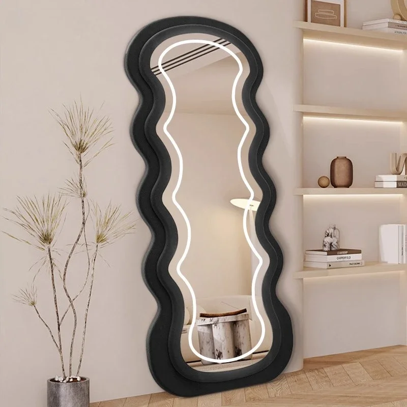 룸 데코레이션 홈 모던 플란넬 바닥 대형 전신 거울 조 - Decor Lighting Floor Lamps 리뷰 및 가격