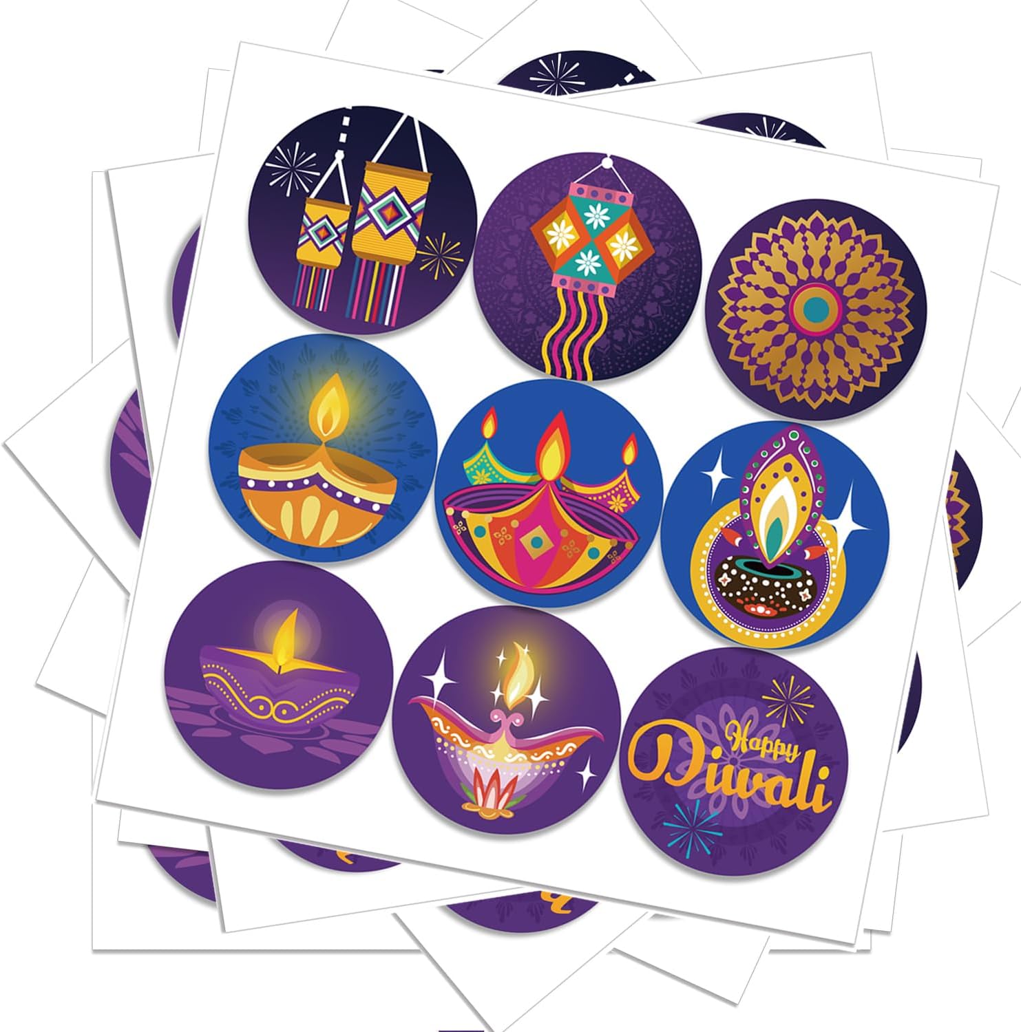 해피 디왈리 스티커, 인도 조명 축제, 파티 장식 - Lighting Decor For Diwali 리뷰 및 가격