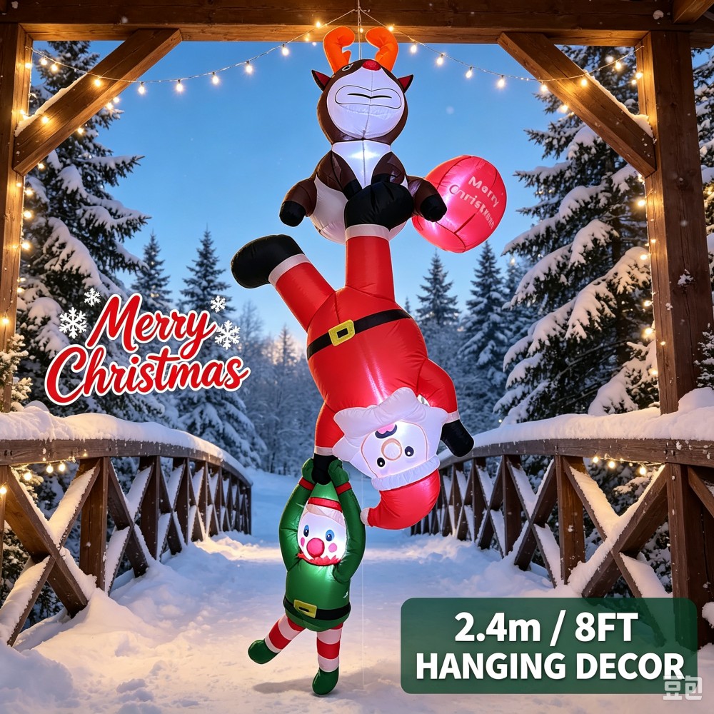 7.9피트/2.4미터 크기의 LED 조명이 달린 크리스 - Santa'S Elves Holiday Lighting & Decor Llc 리뷰 및 가격