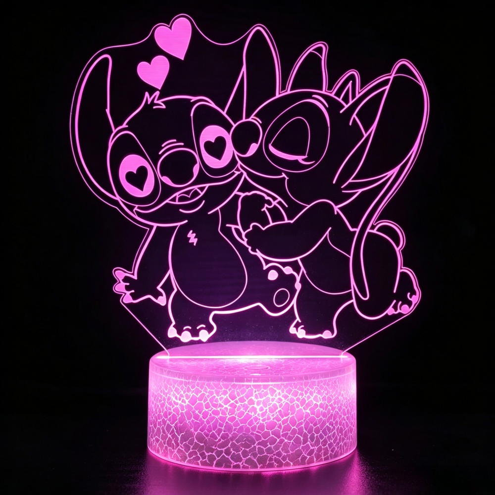 릴로 앤 스티치 3D LED 무드등, 7가지/16가지  - Lighting Decor For Diwali 리뷰 및 가격
