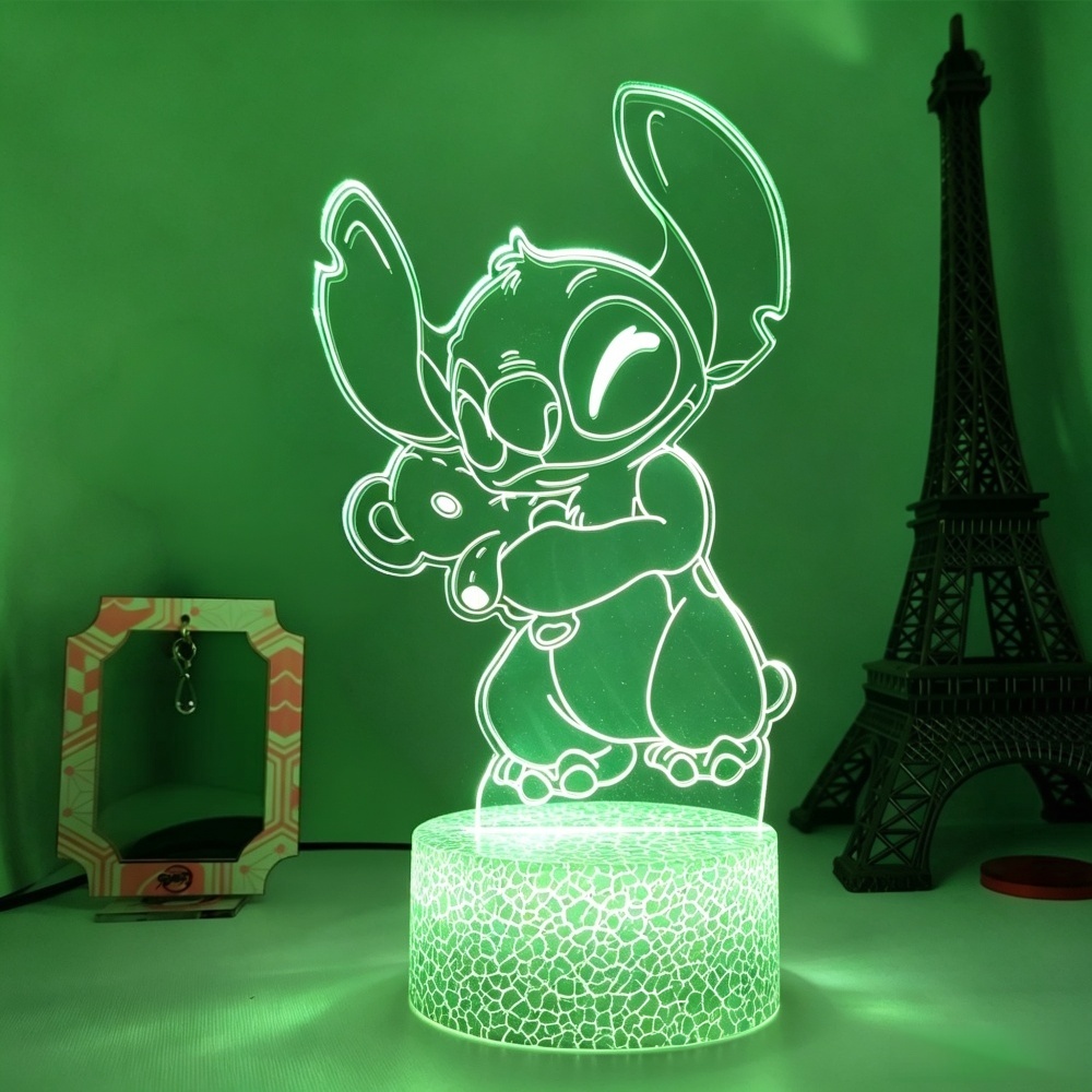 릴로 앤 스티치 3D LED 무드등, 7가지/16가지  - Lighting Decor For Diwali 리뷰 및 가격