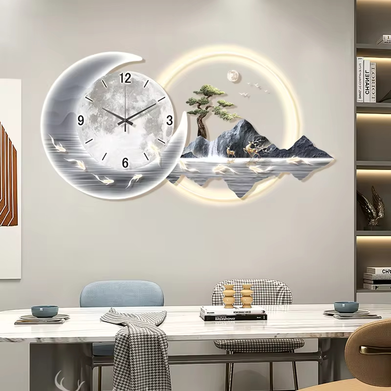 세련된 럭셔리 벽시계, 중국 스타일, 심플한 레스토랑, - Lighting Home Decor Wall Clocks 리뷰 및 가격