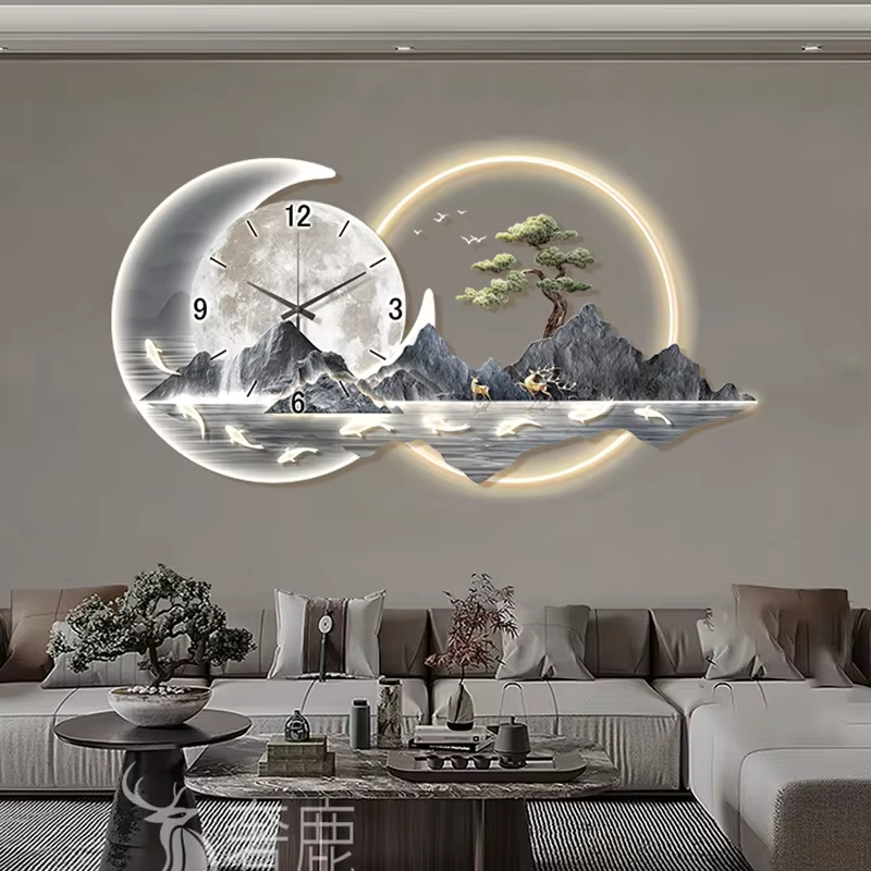 세련된 럭셔리 벽시계, 중국 스타일, 심플한 레스토랑, - Lighting Home Decor Wall Clocks 리뷰 및 가격
