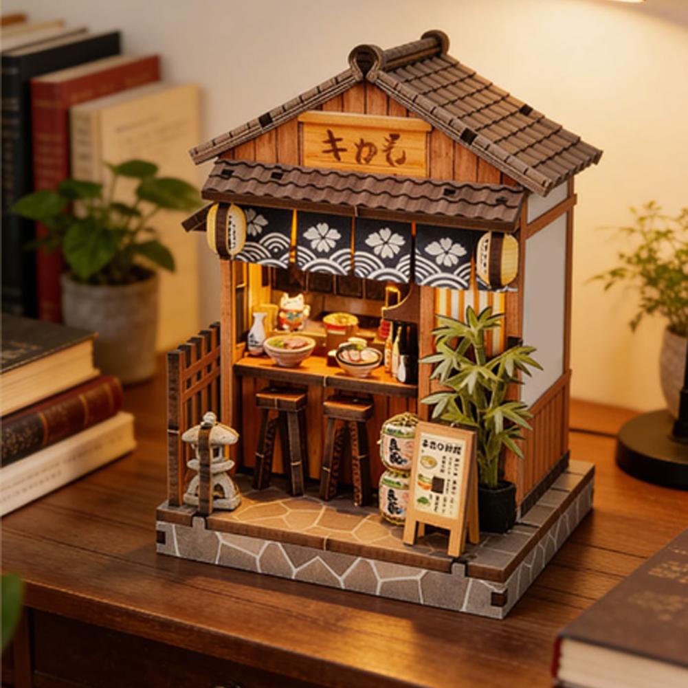 DIY 나무로 만든 일본식 선술집 미니어처 인형 집 L - Japanese Lighting Decor 리뷰 및 가격