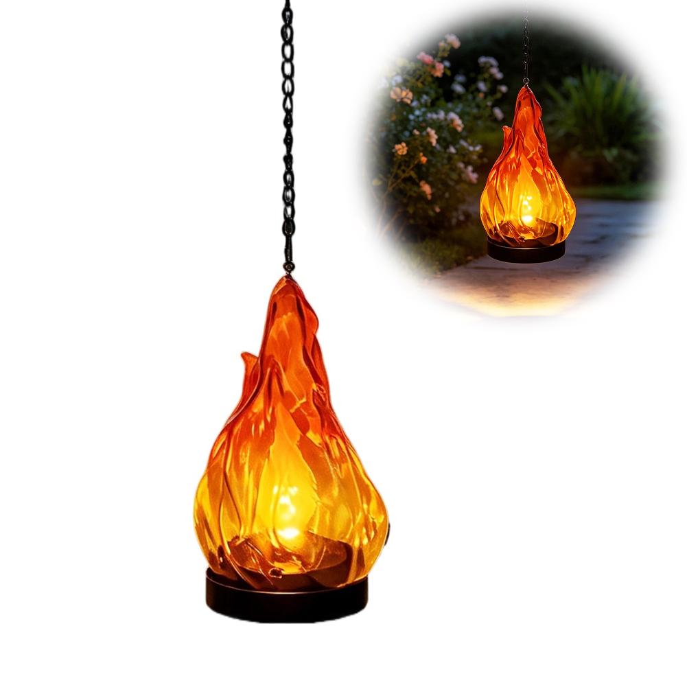 태양열 불꽃 모양 걸이형 랜턴 조명 IP65 방수 깜빡 - Garden Lighting Decor 리뷰 및 가격