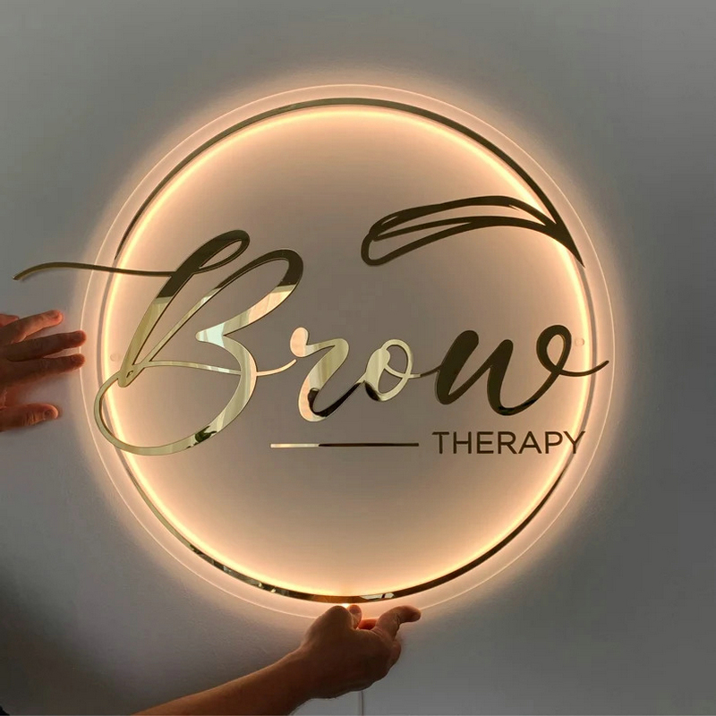 사용자 정의 비즈니스 로고 3D 아크릴 사인 뷰티 살롱 - Lighting Decor Company 리뷰 및 가격