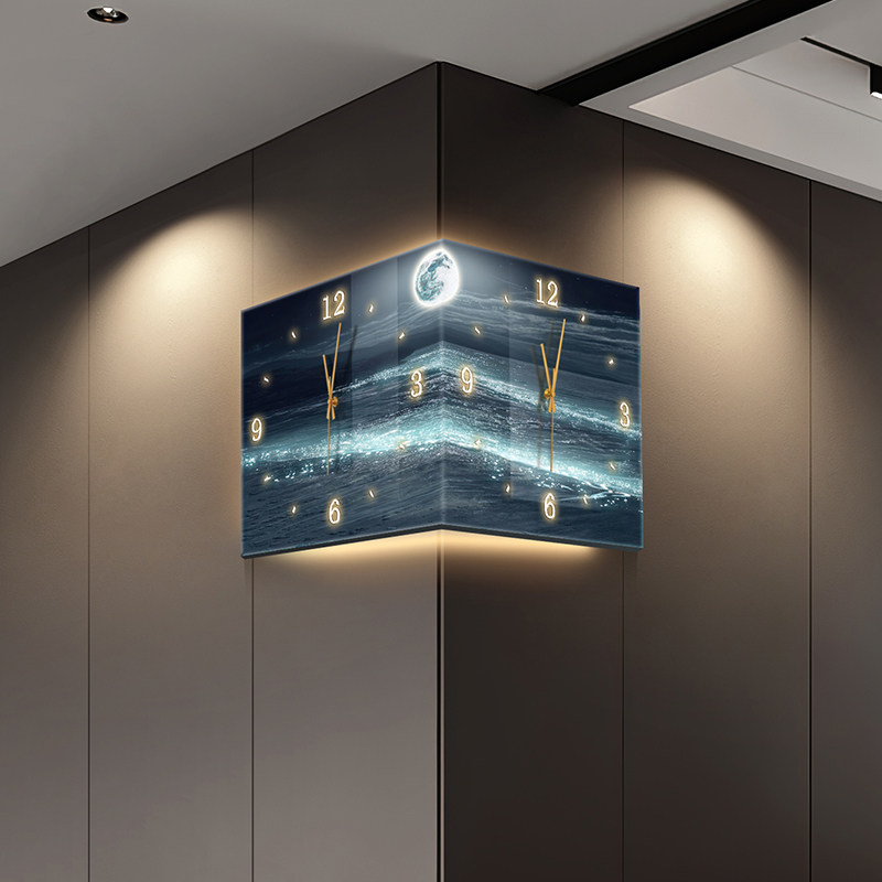 LED 디지털 벽시계 고급 레스토랑 거실 아트 벽화 시 - Lighting Home Decor Wall Clocks 리뷰 및 가격